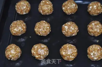 Make Red sugar oatmeal cookies step 6