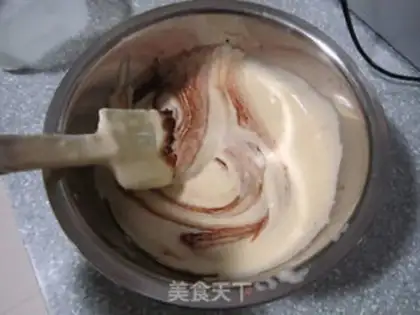 Make The durian mousse cake step 4