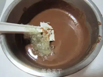 Make Chocolate cheese mousse cake step 7