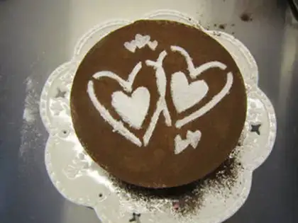 Make Chocolate cheese mousse cake step 17