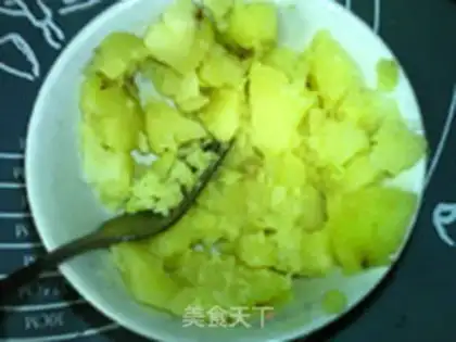 Make Potato mascara step 2