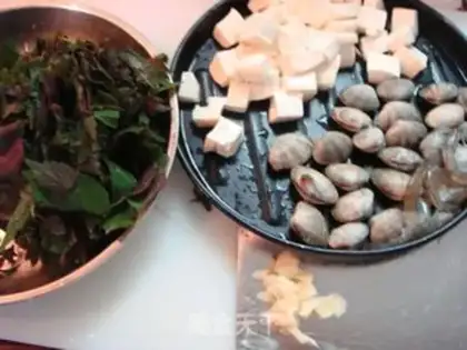 Make ♪ Flowers and purple soy soup ♪ step 0