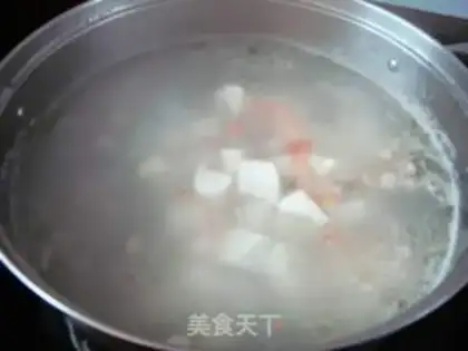 Make ♪ Flowers and purple soy soup ♪ step 4