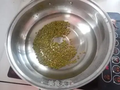 Make Green bean white powder step 1