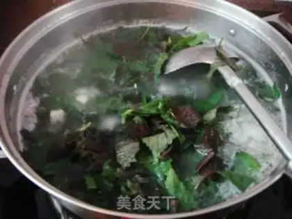 Make ♪ Flowers and purple soy soup ♪ step 5