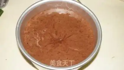 Make Coco sponge cake step 12