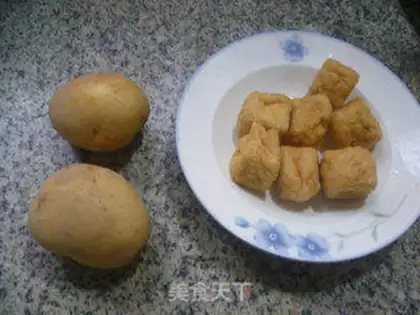 Make Tofu fried potatoes step 0