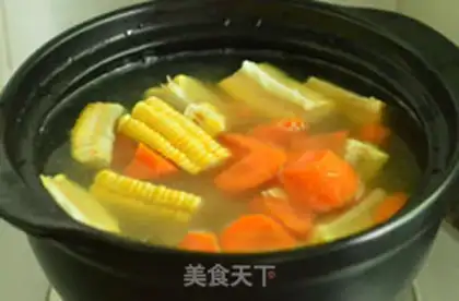 Make Corn pigbone soup step 4