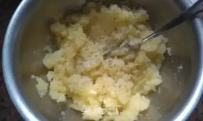 Make Cream butter and potatoes step 1