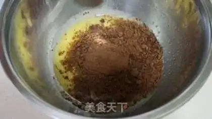 Make Almond chocolate sponge cake step 3