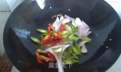 Make Twin pepper squid step 4
