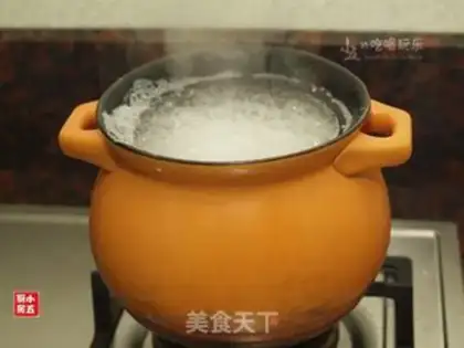Make Green bean congee step 5