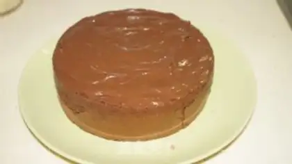 Make Almond chocolate sponge cake step 21