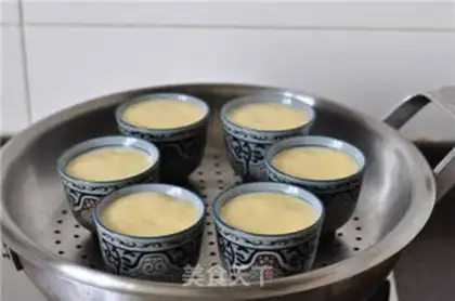Make Tea bowl steam cake step 10