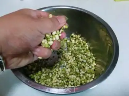 Make Green bean cake step 2
