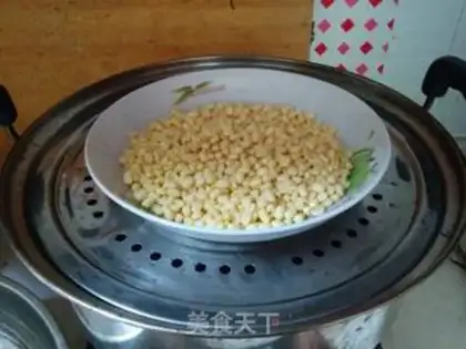 Make Green bean cake step 5