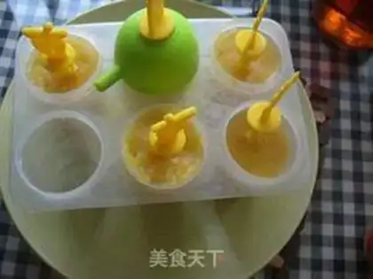 Make Pineapple popsicle step 7