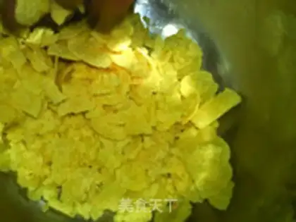 Make Cranberry corn cookies step 1