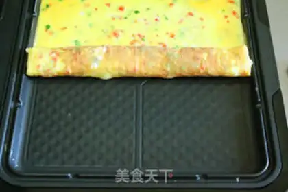 Make Multicoloured egg rolls step 6