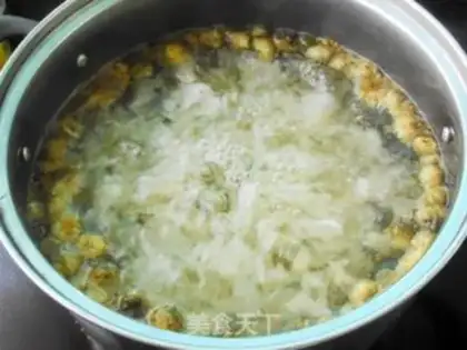 Make Silver chrysanthemum step 3