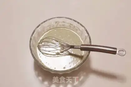Make Green bean pancakes step 2