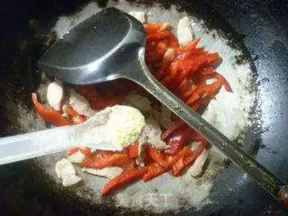 Make White cut meat, red pepper step 7