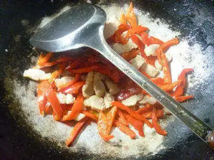 Make White cut meat, red pepper step 8