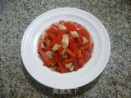 Make White cut meat, red pepper step 9