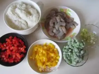 Make Piper shrimp fried rice step 2
