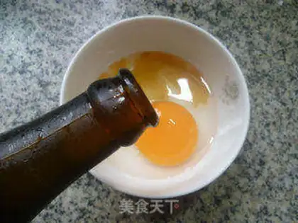 Make Duck egg shrimp step 1