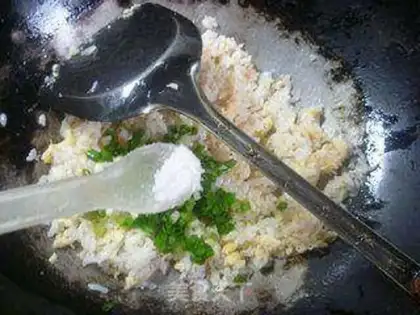 Make Duck egg shrimp step 6