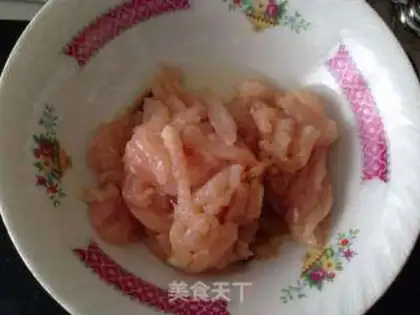 Make Fish chicken silk step 1