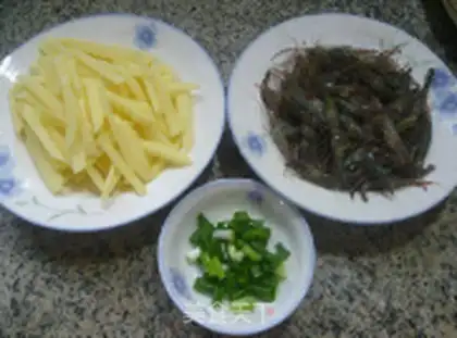 Make Soy shrimp potatoes step 0
