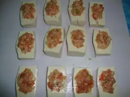 Make Shrimp tofu step 2