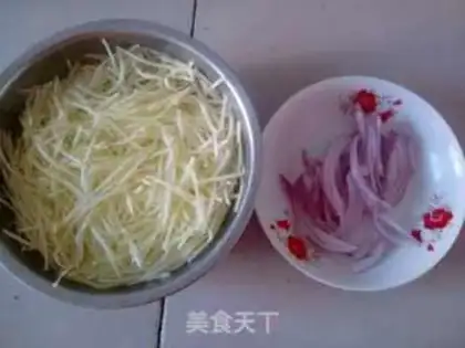 Make Onion potatoes step 1