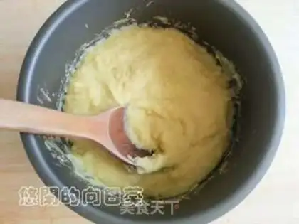 Make Green bean cake step 1