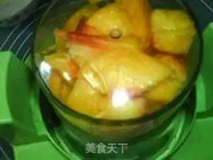 Make Peach mousse step 1