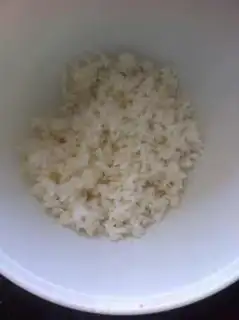 Make Autumn egg fried rice step 1
