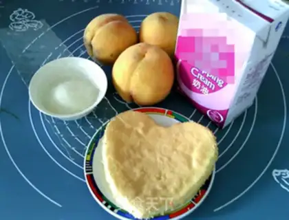 Make Peach mousse cake step 0
