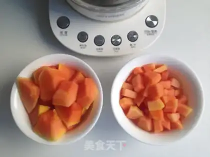 Make A papaya milk swallow nest step 2
