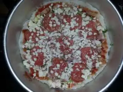 Make West Blue Bacon Pizza step 5