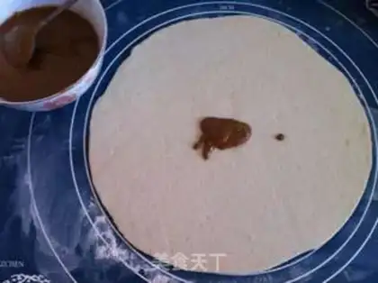 Make Bean sesame pancakes step 4