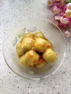 Make Curry fishballs step 7