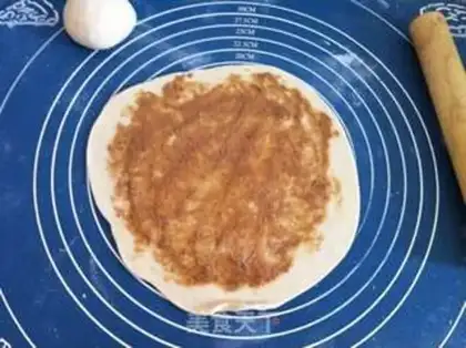 Make Bean sesame pancakes step 5