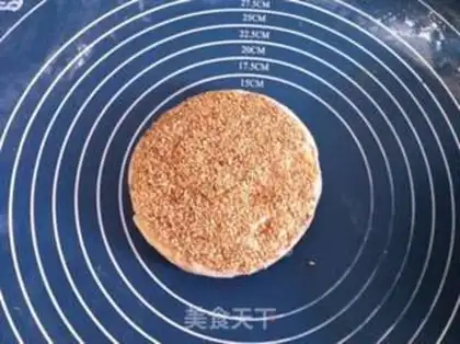 Make Bean sesame pancakes step 7
