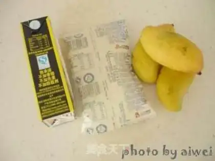 Make Coconut mango pudding step 0