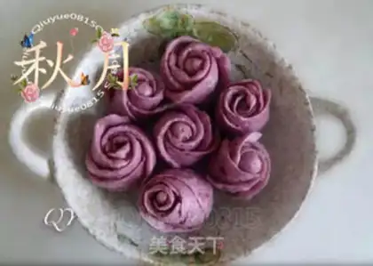 Make Purple rose rolls step 5
