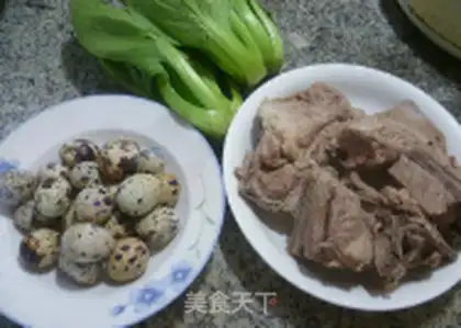 Make ♪ Quail egg bone soup ♪ step 0