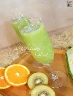 Make Double fruit emerald juice step 6