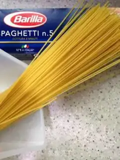 Make Shrimp butter pasta step 1
